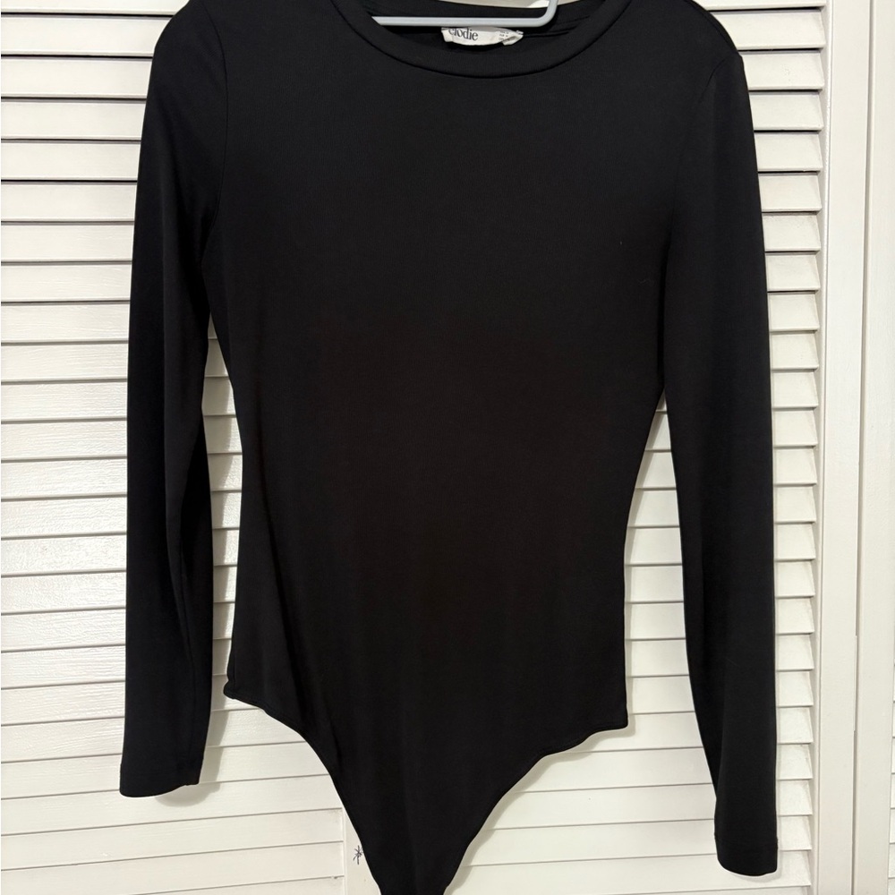Elodie Classic Black Long Sleeve Bodysuit